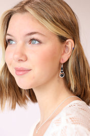 Black Onyx Trilogy Earrings