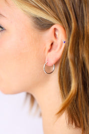 Amanda Silver Hoops