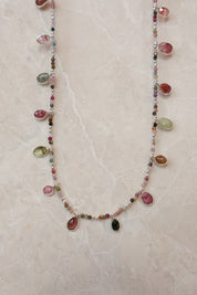 Zadie Tourmaline Teardrop Necklace