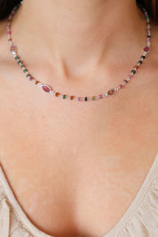 Uzma Tourmaline Multi Shape Necklace