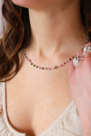 Uzma Tourmaline Multi Shape Necklace