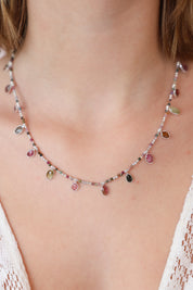 Zadie Tourmaline Teardrop Necklace