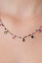 Zadie Tourmaline Teardrop Necklace