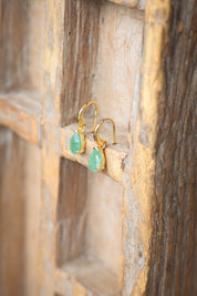 Lela Green Aventurine Teardrop Earrings