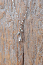 Rosette Drop Necklace