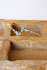 Labradorite Fine Wrap Bracelet