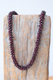Garnet Cluster Necklace