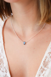 Labradorite Luminary Teardrop Necklace