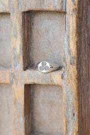 Triskelion Spiral Ring