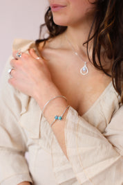 Turquoise Fine Wrap Bracelet
