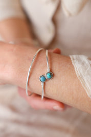 Turquoise Fine Wrap Bracelet