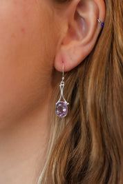 Felisa Amethyst Drop Earrings