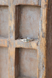 Flower Long Stem Stamp Ring