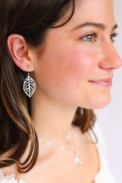 Leaf Cutout Earrings