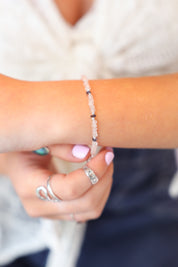 Ariella Rose Quartz Bead Bracelet