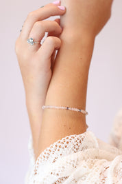 Ariella Rose Quartz Bead Bracelet