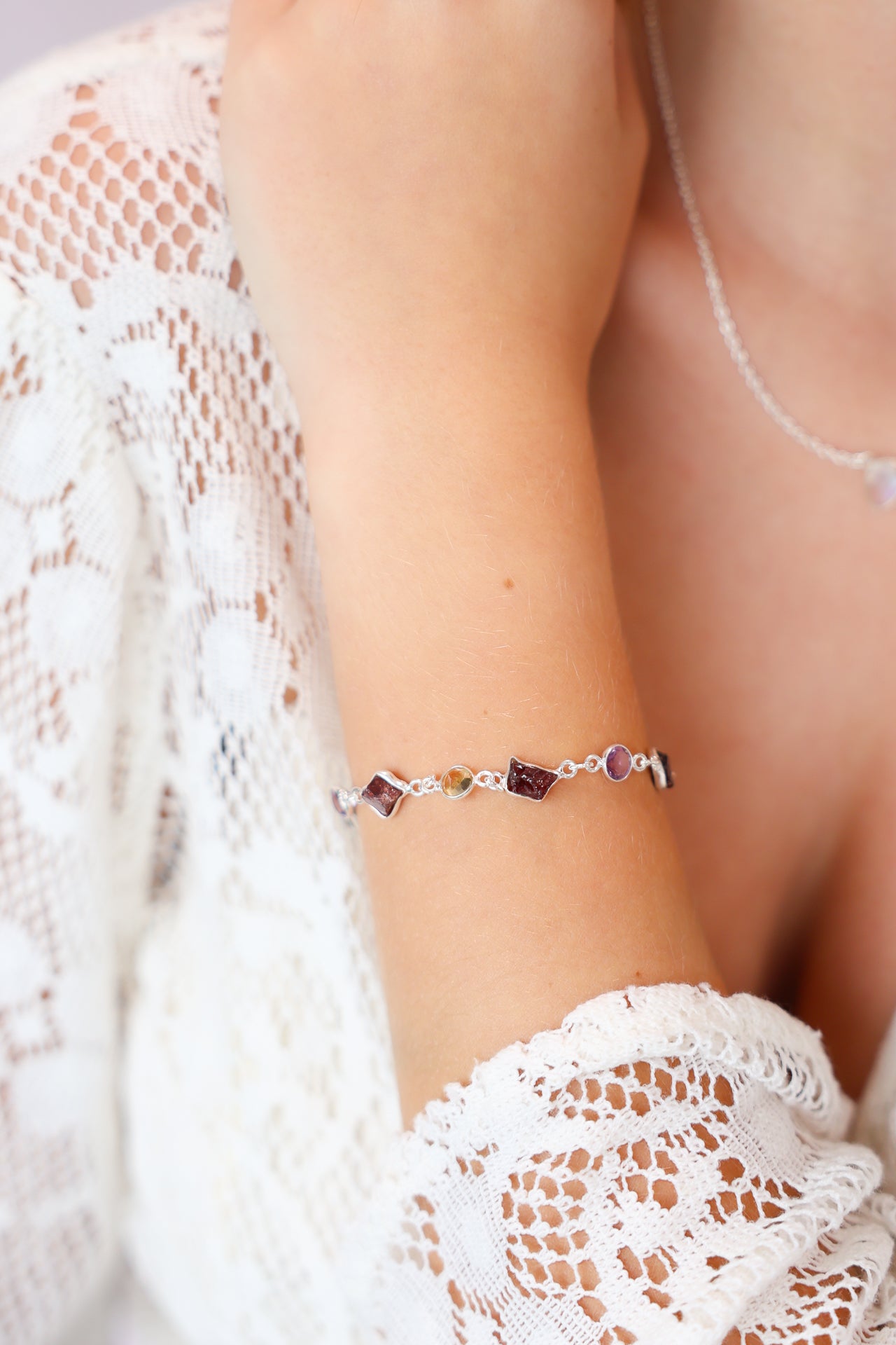 Rough Gemstone Bracelet