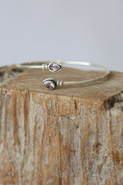 Amethyst Fine Wrap Bracelet