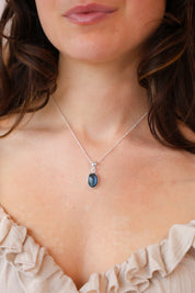Labradorite Oval Pendant