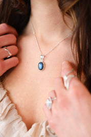 Labradorite Oval Pendant