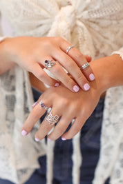 Dragonfly Luck Ring Amethyst