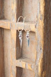Tissa Amethyst Hoops
