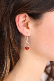 Eternal Carnelian Drop Earrings