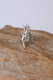 Long Stem Bouquet Ring