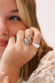 Fern Labradorite Wrap Ring
