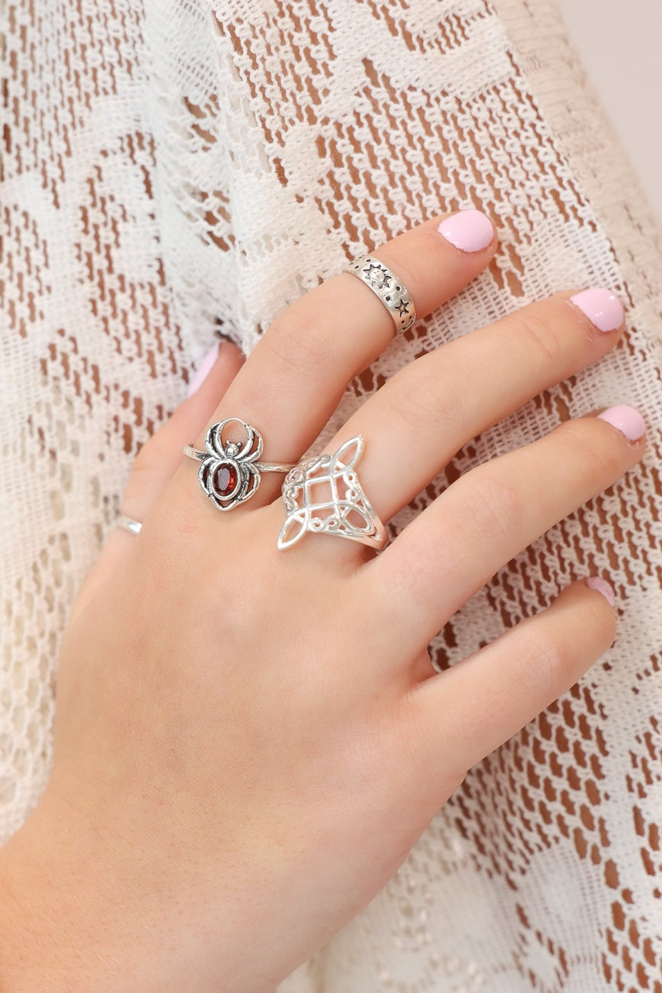 Zana Silver Ornate Ring