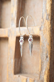 Tissa Amethyst Hoops