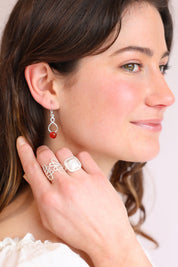 Eternal Carnelian Drop Earrings