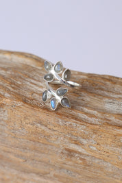 Fern Labradorite Wrap Ring