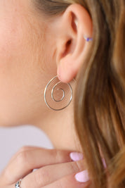 Swirl Curl Hoops