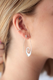 Wave Silver Earrings