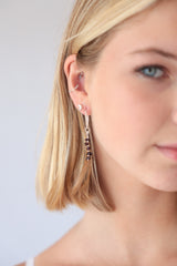 Gem Chip Drop Earrings