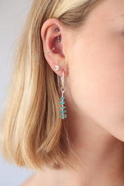 Gem Chip Drop Earrings
