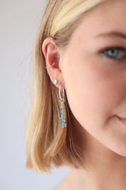 Gem Chip Drop Earrings
