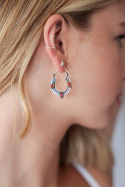 Xyla Carnelian Trio Hoops