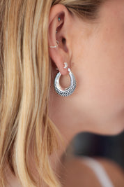 Naaz Dotted Wide Hoops