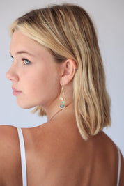 Nali Triple Stone Teardrop Earring