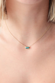 Larta Oval Stone Necklace