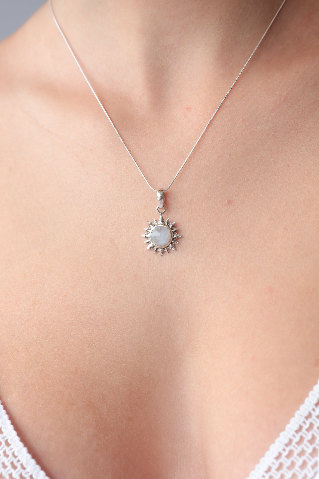 Double Sun Rays Pendant