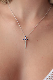Sapphire Sword Pendant