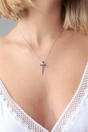 Sapphire Sword Pendant