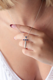 Sapphire Sword Pendant