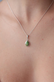 Small Variscite Teardrop Pendant