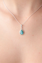 Small Teardrop Turquoise Pendant
