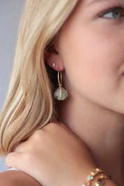 Yana Variscite Claw Set Earrings