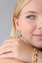 Ilani Carved Bead Earring